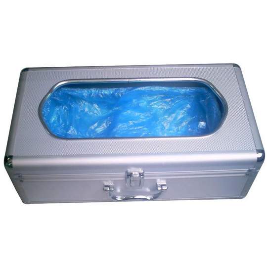 Dispenser acoperitori pantofi, aluminiu, mecanism metalic, capacitate 60 bucati (1 bucata)