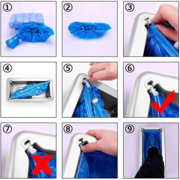 Dispenser semi automat acoperitori pantofi clema T Dispenser semi automat acoperitori pantofi clema T