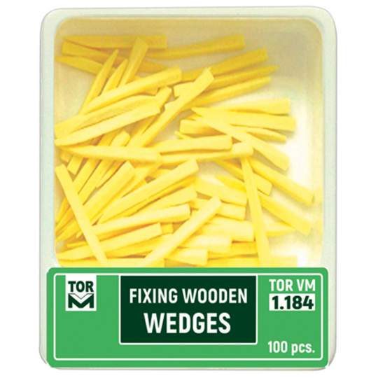 Pene lemn interdentare fine lungi galbene (100 bucati)