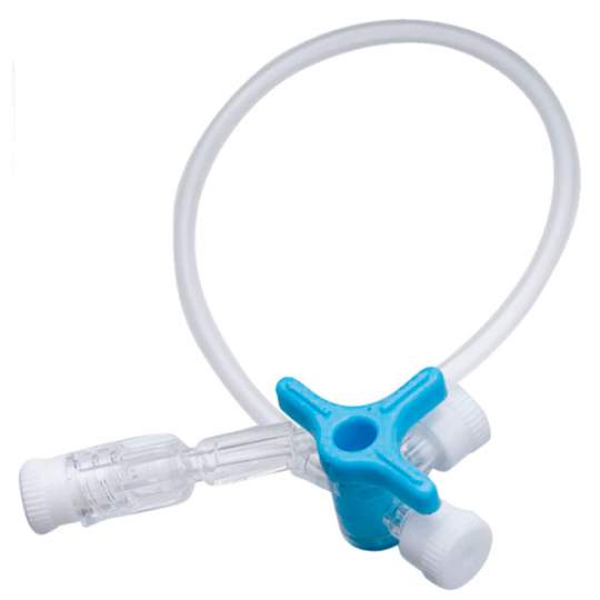 Robineti perfuzie cu 3 cai cu extensie 100cm, sterili (50 bucati)