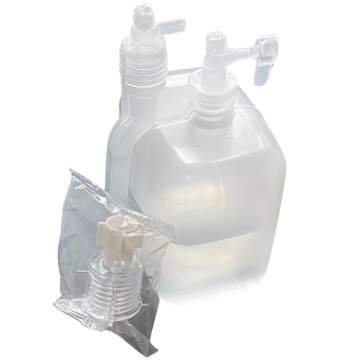 Barbotor umidificator oxigen preumplut cu apa sterila 340ml (1 bucata)