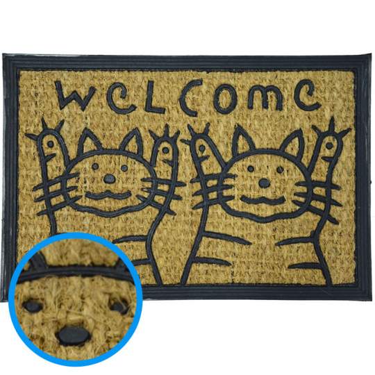Pres intrare (covoras) Welcome 60x40 cm Cats