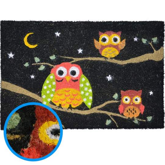 Pres intrare (covoras) cocos vopsit Night 60*40 cm