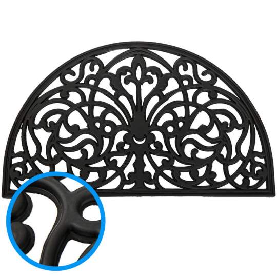 Pres intrare (covoras) semiluna model fier forjat 75x45 cm (tip 1)