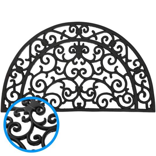 Pres intrare (covoras) semiluna model fier forjat 75x45 cm (tip 2)