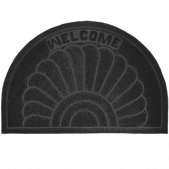 Covoras de intrare din cauciuc, 60x40 cm, Semiluna