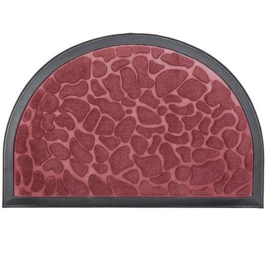 Covoras mocheta semiluna, 60x40 cm, Stone - Visiniu (1 bucata)