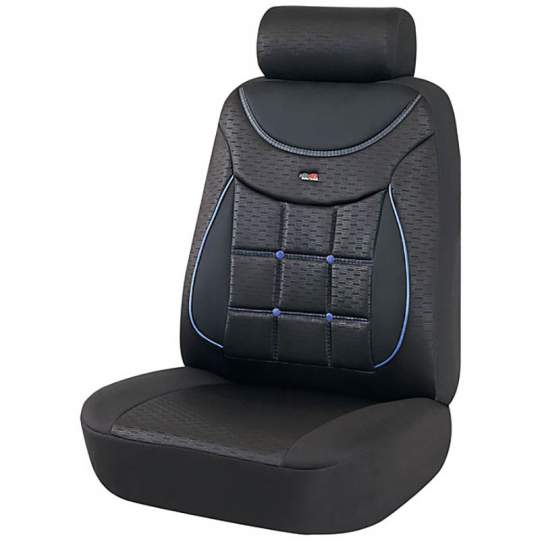 Huse scaun otom black/blue silver 613