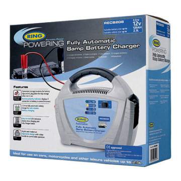 Redresor baterii auto 120Ah 8A 12V RECB208 automat - Ring (1 bucata)