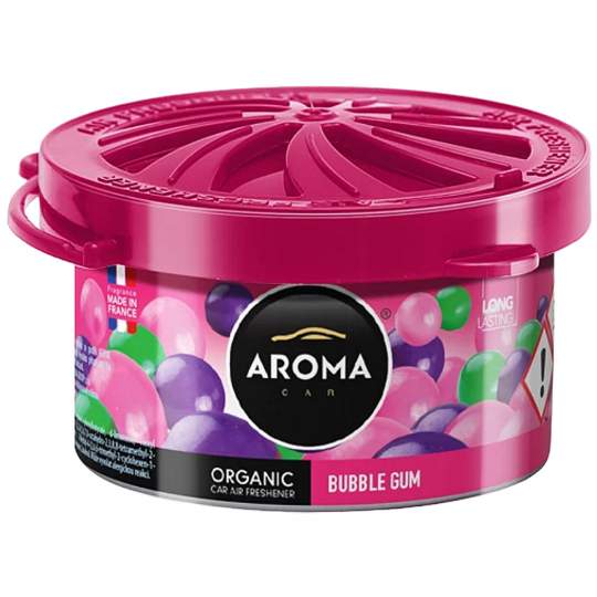 Parfum odorizant auto organic Aroma Car Bubble Gum (1 bucata)