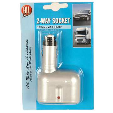 Stecher cu 2 iesiri 12/24v max.8amp