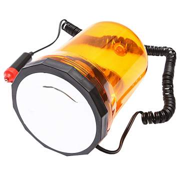 Girofar 12V galben, prindere cu magnet