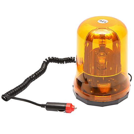 Girofar 12V galben, prindere cu magnet