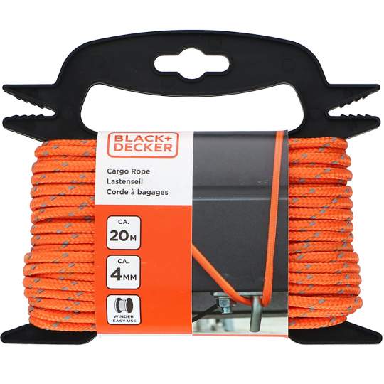 Sfoara ancorare 4mm x 20m reflectorizanta din polipropilena Black & Decker (1 bucata)