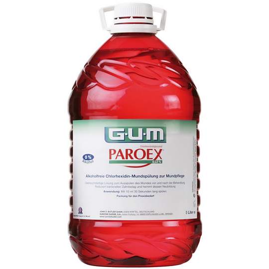 Apa de gura cu clorhexidina 0.12% GUM Paroex, 5 litri (1 bucata)