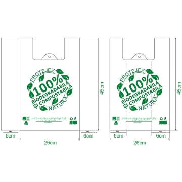 Pungi mici biodegradabile, 26x45cm, 4kg (1000 buc.)