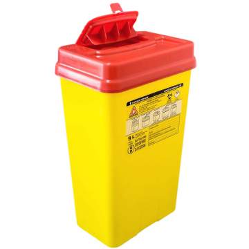 Recipient deseuri medicale 9 litri plastic, deseuri medicale intepatoare / taietoare (1 bucata)