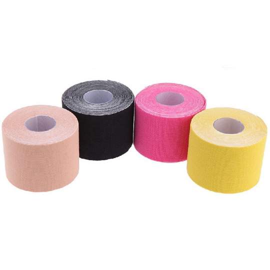 Banda kinesiologica elastica, recupare medicala, tratare afectiuni musculare si articulare, 7.5cmx5m (1 rola)