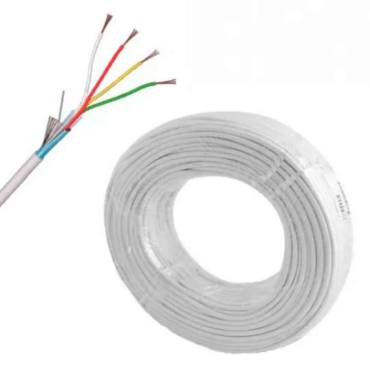 Cablu alarma 4 fire multifilare ecranate + fir masa CU 4 x 0,22mm rola 100 metri Cablu alarma 4 fire multifilare ecranate + fir masa CU 4 x 0,22mm rola 100 metri
