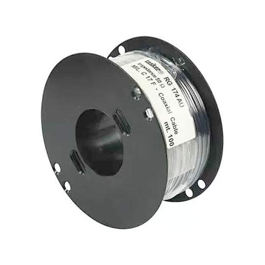 Cablu coaxial RG174U 50 ohm microcoaxial negru rola 100 metri