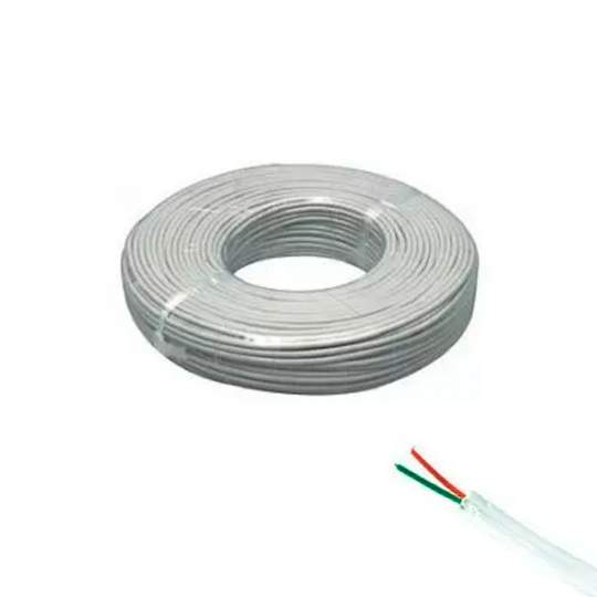 Cablu telefon 2 fire plat multifilar alb rola 100 metri