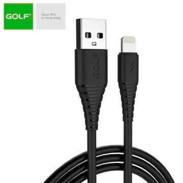 Cablu USB Lightning FAST CHARGE Flying Fish Golf GC-64i negru