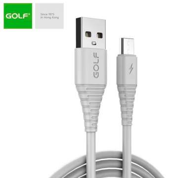 Cablu USB microUSB FAST CHARGE Flying Fish Golf GC-64m alb