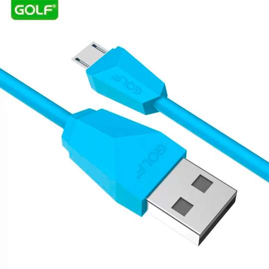Cablu USB microUSB Golf GC-27m Diamond Sync ALBASTRU