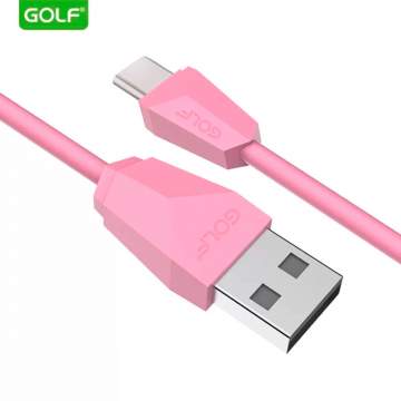 Cablu USB Type-C Golf GC-27t Diamond Sync roz