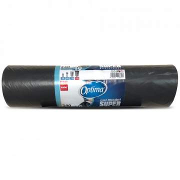 Saci menajeri 240L negri 115x130cm Sano Optima Super (rola 10 bucati)