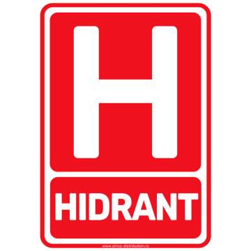 Autocolant HIDRANT format A5 148x210mm (1 bucata)
