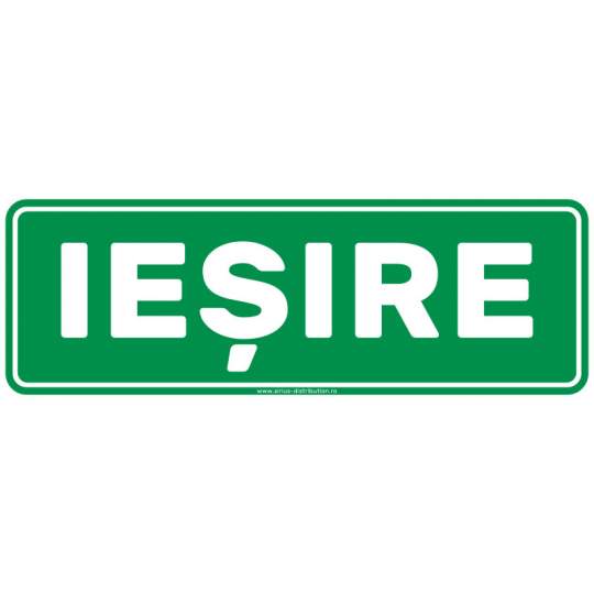 Indicator autocolant - Iesire - 297x105