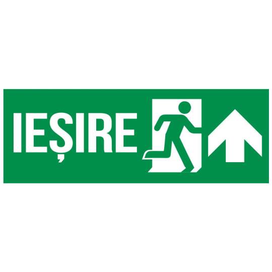 Indicator autocolant - Iesire in caz de urgenta SUS - 297x105