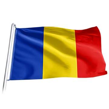 Drapel Romania, pentru exterior, din poliester 90cm x 135cm (1buc) 