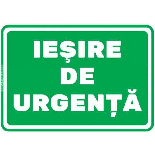 Autocolant IESIRE DE URGENTA 148x210mm format A5 (1 bucata)