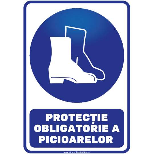 Indicator autocolant - PROTECTIE OBLIGATORIE A PICIOARELOR - A4