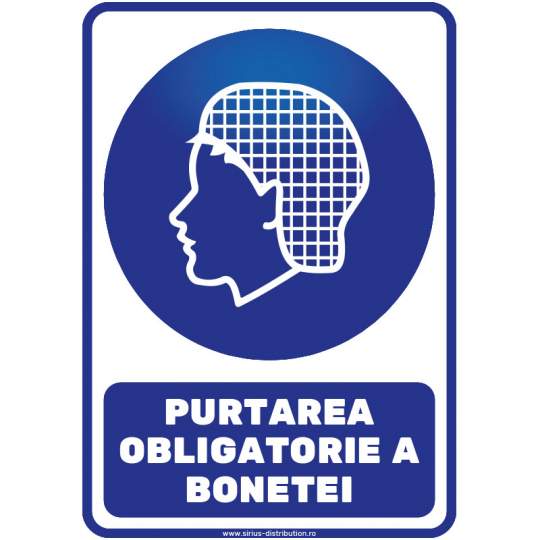 Indicator autocolant - PURTAREA OBLIGATORIE A BONETEI - A4