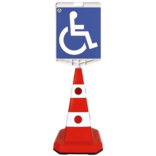 Con parcare mobil 6kg + Indicator persoane cu dizabilitati