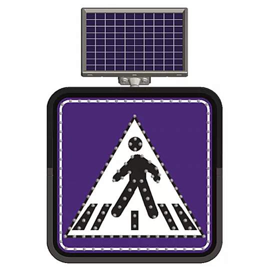 Indicator rutier cu sistem solar si leduri pentru semnalizararea trecerilor de pietoni
(1 bucata)