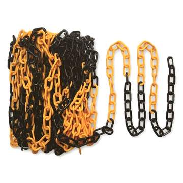 Lant plastic 25m / 8mm - portocaliu & negru