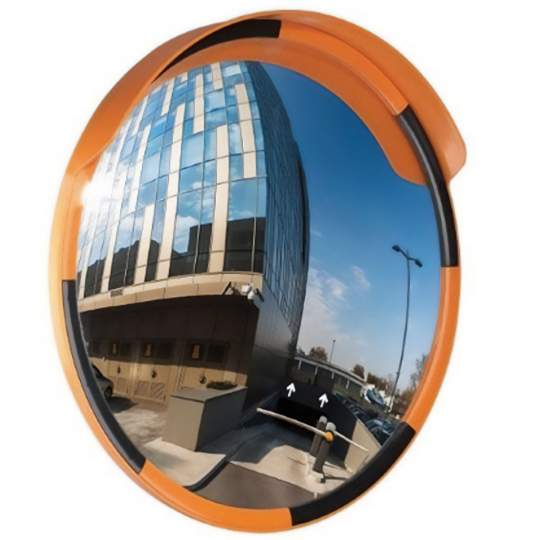 Oglinda trafic rutier circulara convexa de 60 cm cu sistem de prindere