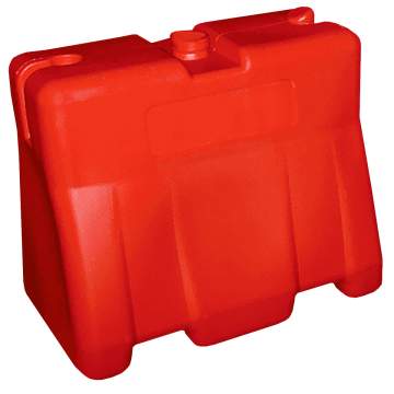 Parapet lestabil material plastic rosu (1 bucata)