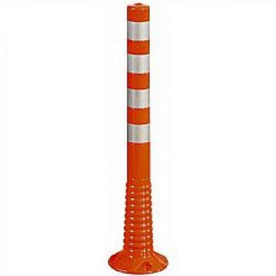 Stalp flexibil din cauciuc pentru delimitare trafic cu inaltimea de 100 cm, portocaliu (1 bucata)