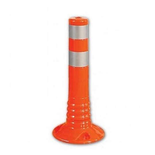 Stalp flexibil pentru delimitare trafic cu inaltimea de 45 cm, portocaliu (1 bucata)