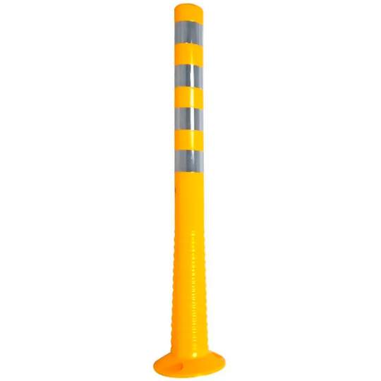 Stalp flexibil pentru delimitare trafic cu inaltimea de 100 cm, galben (1 bucata)