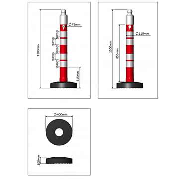 Stalp mobil antiparcare sau semnalizare lucrari (1 bucata)