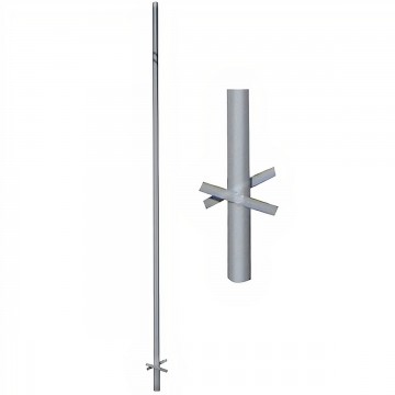 Stalp nevopsit metalic pentru indicatoare sau oglinzi rutiere, cu sistem anti-smulgere lungime 3 m (1 bucata)