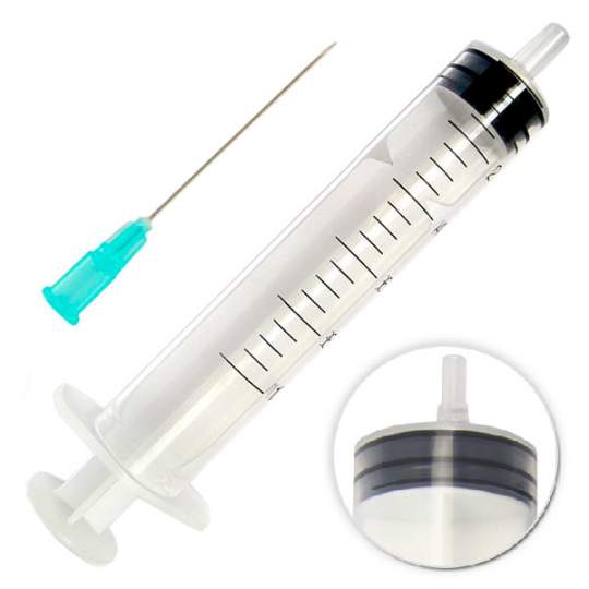 Seringi 50ml cu Ac 18G, 1 1/2 inch - 1.2x25mm, roz - Luer Slip, piston cauciuc (25 bucati)