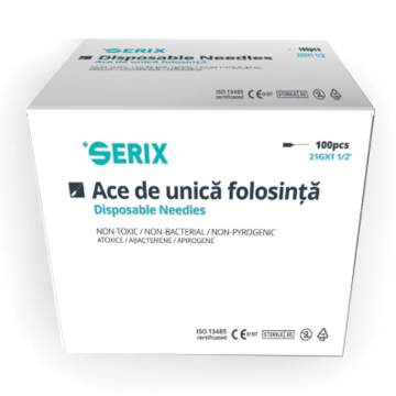 Ace seringa 21G unica folosinta sterile - Serix (100 bucati)