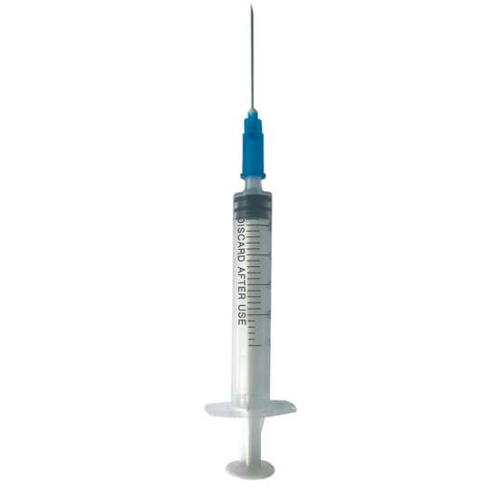 Seringi 2ml ac albastru 23G Luer Slip, unica folosinta, sterile - Dr. Mayer (100 bucati)